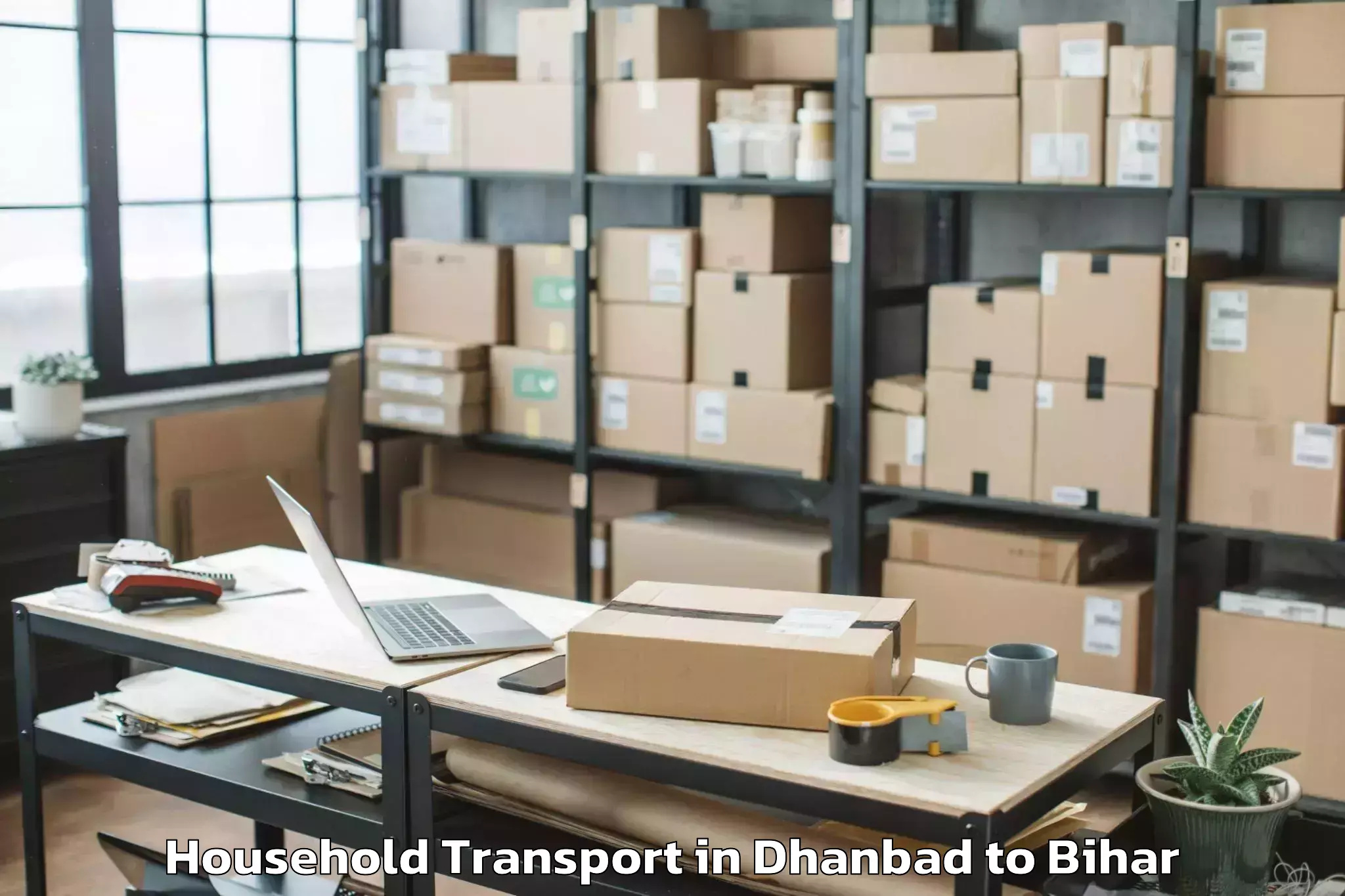 Book Dhanbad to Neem Chak Bathani Household Transport